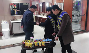 真誠服務(wù) 如家貼心&mdash;安徽分公司淮南店小推車送茶點服務(wù)讓溫暖長留心間